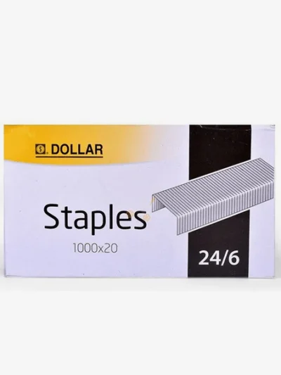 DOLLAR STAPLES 24/6 PIN 10 PCS PER BOX