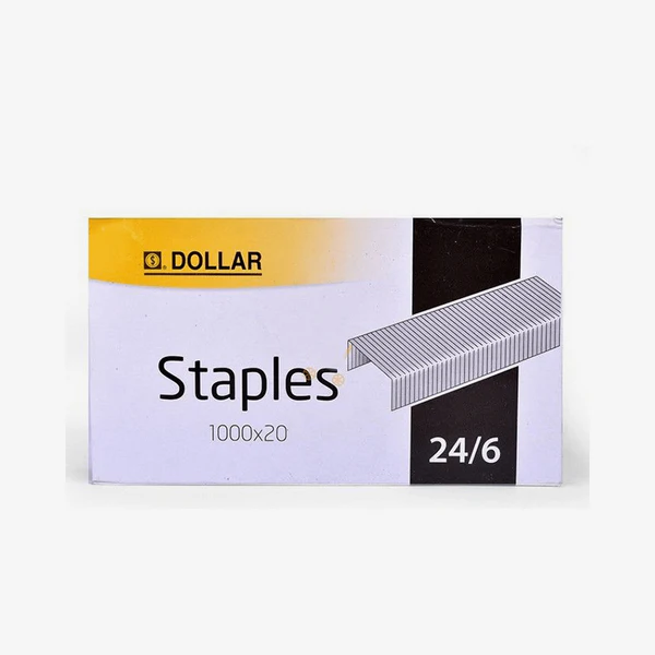 DOLLAR STAPLES 24/6 PIN 10 PCS PER BOX