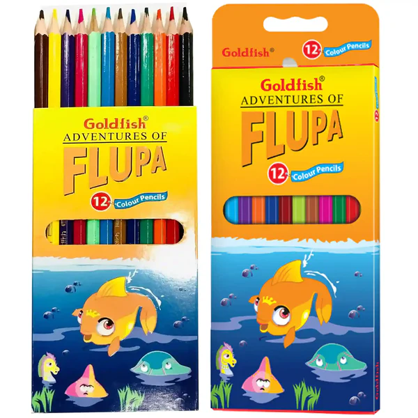 12 FULL GOLD FISH COLOR CARD BOARD