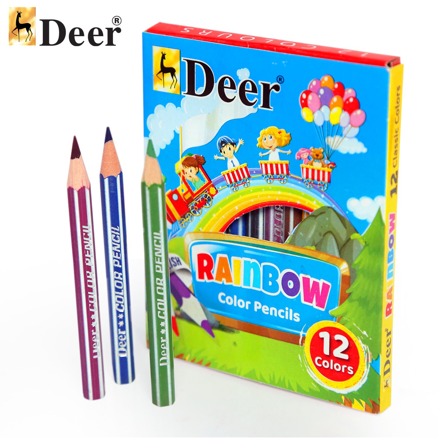 12 HALF COLOR PENCIL CARD BOARD