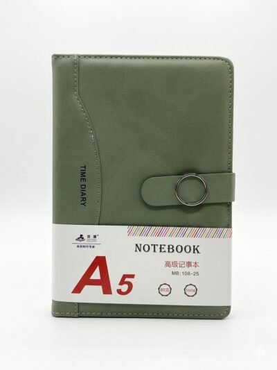 A5 LEATHER DIARY WITH MAGNETIC BUCKLEEXECUTIVE BUSINESS JOURNAL