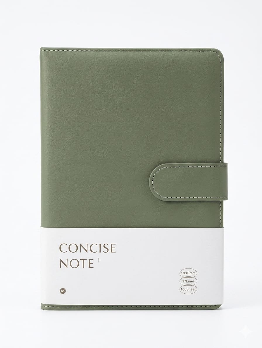 LEATHER DIARY WITH MAGNETIC BUCKLE / EXECUTIVE BUSINESS JOURNAL