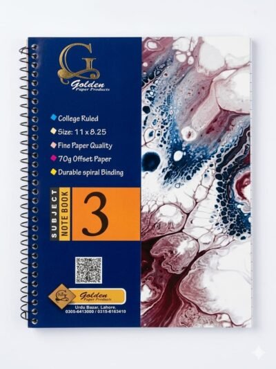 SPIRAL 3 SUBJECT NOTE BOOK