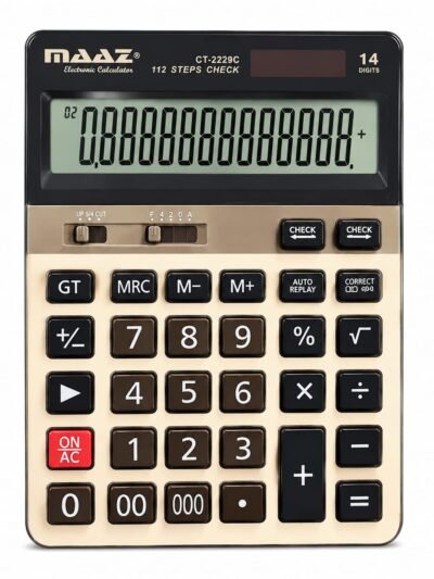 MAAZ ELECTRONIC CALCULATOR CT-2229C 14DIGITS