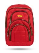 VIBRANT RED CAT CATERPILLER SCHOOL AND COLLEGE BAG
