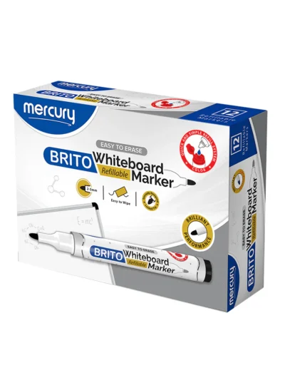 BRITO WHITE BOARD MARKER 12 PCS PER BOX