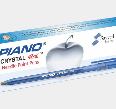 PIANO CRYSTAL GEL NEEDLE POINT PENS 10 PCS PER BOX