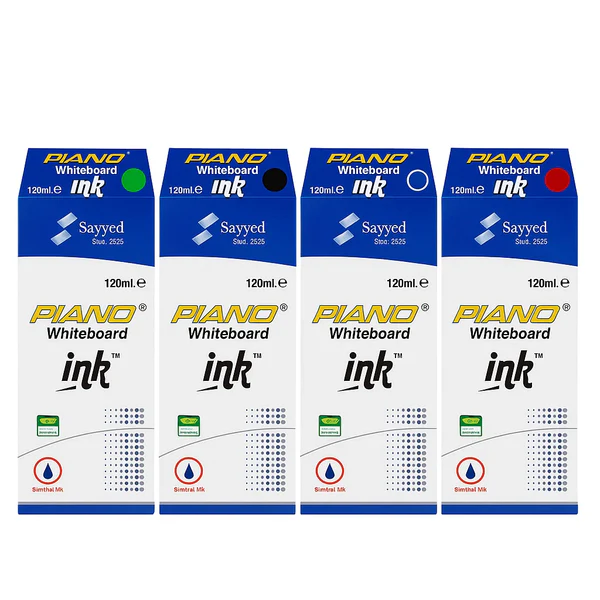 PIANO WHITE BOARD INK 12PCS